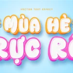 Vector Text Effect mùa hè rực rỡ 27012026 7703