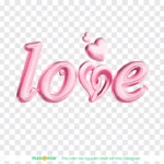 Png chữ love trái tim with the word “love” and a heart. 14022026