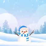 Psd mùa đông người tuyết Winter Snowman 10022026b