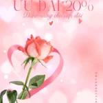 Psd valentine màu hồng tình yêu pink love 9603