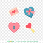 Psd Biểu tượng trái tim Heart Icon 9616