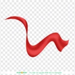 Png Ruy băng dải lụa màu đỏ tươi Bright red silk ribbon 10877