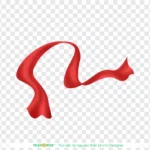 Png Ruy băng dải lụa màu đỏ tươi Bright red silk ribbon 10880
