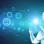 Psd hình nền công nghệ trí tuệ nhân tạo wallpaper with artificial intelligence technology 10734