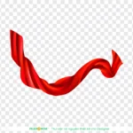 Png Ruy băng dải lụa màu đỏ tươi Bright red silk ribbon 10895