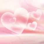Psd nền màu hồng trái tim Pink heart background 9666