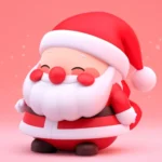 Jpg ông già noel 3D Santa Claus 9868