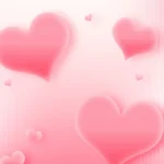 Psd nền màu hồng trái tim Pink heart background 9689