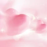 Psd nền màu hồng trái tim Pink heart background 9744