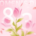 Psd nền màu hồng valentine quốc tế phụ nữ International Women’s Day Pink 10336