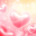 Psd nền màu hồng trái tim Pink heart background 9753