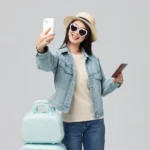 Stock photo model, travel model 9761