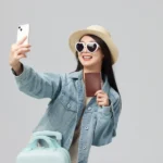 Stock photo model, travel model 9764