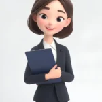 Jpg người phụ nữ hoạt hình 3D mặc vest animated woman wearing a suit 10312