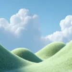 Jpg bãi cỏ trời xanh mây trắng grassy field under a blue sky with white clouds. 10249