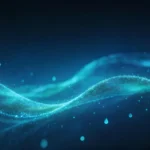 Jpg Nền sóng phát sáng màu xanh đậm Dark blue glowing wave background 10216