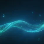 Jpg Nền sóng phát sáng màu xanh đậm Dark blue glowing wave background 10219