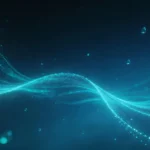 Jpg Nền sóng phát sáng màu xanh đậm Dark blue glowing wave background 10222