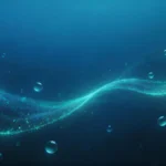 Jpg Nền sóng phát sáng màu xanh đậm Dark blue glowing wave background 10225