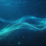 Jpg Nền sóng phát sáng màu xanh đậm Dark blue glowing wave background 10228