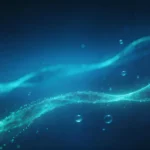Jpg Nền sóng phát sáng màu xanh đậm Dark blue glowing wave background 10231