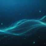 Jpg Nền sóng phát sáng màu xanh đậm Dark blue glowing wave background 10237