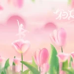 Psd nền màu hồng valentine quốc tế phụ nữ International Women’s Day Pink 10345