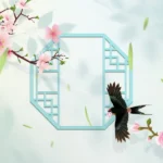 Psd mùa xuân hoa đào Spring cherry blossom 10399