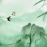 Psd phong cảnh thuỷ mạc phong cách trung quốc Chinese-style landscape painting 10640