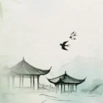 Psd phong cảnh thuỷ mạc phong cách trung quốc Chinese-style landscape painting 10652