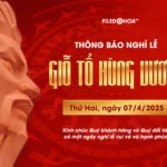 Psd free download banner thông báo giỗ tổ hùng vương vua hùng 10800