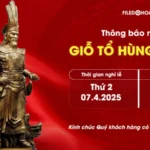 Psd free download banner thông báo giỗ tổ hùng vương vua hùng 10803