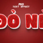 Psd text effect red hiệu ứng chữ 13961