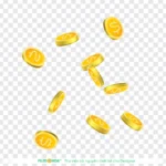 Psd tiền xu tiền vàng nền trong suốt coin and gold coin transparent background 13251