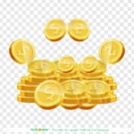 Psd tiền xu tiền vàng nền trong suốt coin and gold coin transparent background 13257
