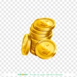 Psd tiền xu tiền vàng nền trong suốt coin and gold coin transparent background 13263
