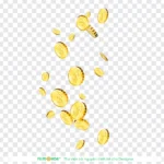 Psd tiền xu tiền vàng nền trong suốt coin and gold coin transparent background 13266