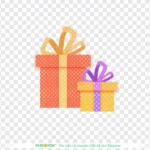 Png hộp quà nền trong suốt gift box with transparent background 14358