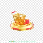 Png xe đẩy mua sắm nền trong suốt Transparent background shopping cart 12827