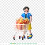 Png xe đẩy mua sắm nền trong suốt Transparent background shopping cart 12836