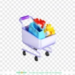 Png xe đẩy mua sắm nền trong suốt Transparent background shopping cart 12842