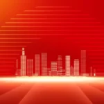 Psd background màu đỏ thành phố red city 12110