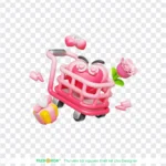Png xe đẩy mua sắm nền trong suốt Transparent background shopping cart 12845