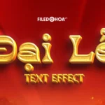 Psd hiệu ứng chữ quốc khánh đại lễ vàng gold text effect 13159