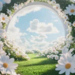 Jpg photo bãi cỏ cổng hoa hình nền lawn, flower gate, wallpaper 11662