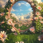 Jpg photo bãi cỏ cổng hoa hình nền lawn, flower gate, wallpaper 11668