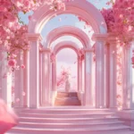 Jpg photo hình nền cổng vòm và hoa archway and flowers as background 11629