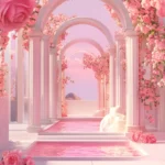Jpg photo hình nền cổng vòm và hoa archway and flowers as background 11635
