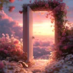 Jpg cổng hoa màu hồng hình nền Pink flower arch wallpaper 11671
