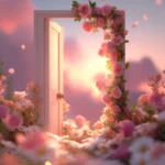 Jpg cổng hoa màu hồng hình nền Pink flower arch wallpaper 11674